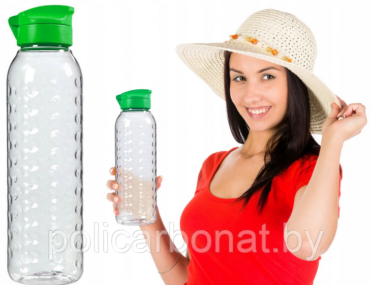 Бутылка Bottle 0,75L, Прозрачный/ зеленый - фото 2 - id-p220957355