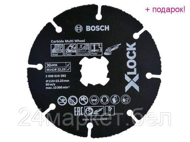 BOSCH Швейцария Круг отрезной 115х1.0x22.2 мм для дерева X-LOCK Carbide Multi Wheel BOSCH, фото 2