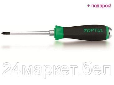 TOPTUL Тайвань Отвертка ударная "+" PH1x75мм TOPTUL (FBGB0108)