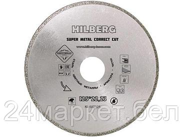 HILBERG Китай Алмазный круг 125х22 мм по металлу Super Metal Correct Cut HILBERG (Назначение: сталь, цветные