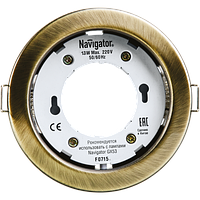 Светильник Navigator 71 283 NGX-R1-007-GX53(Черненая бронза)
