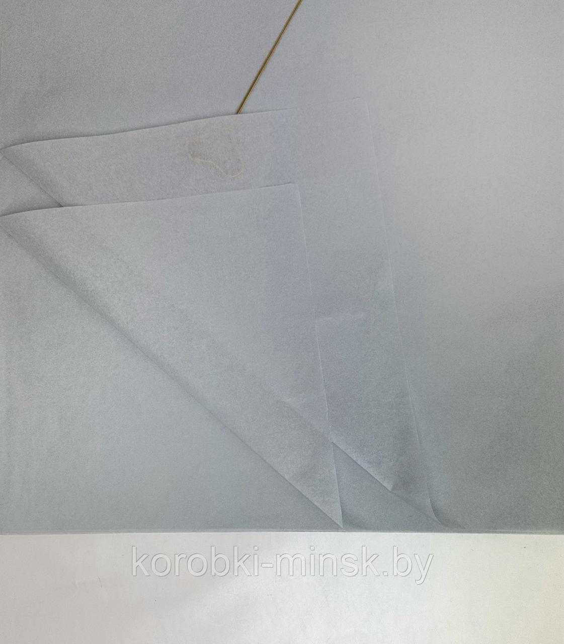 Бумага тишью "Нежность" 50*70 см (20 листов)Серый ледник