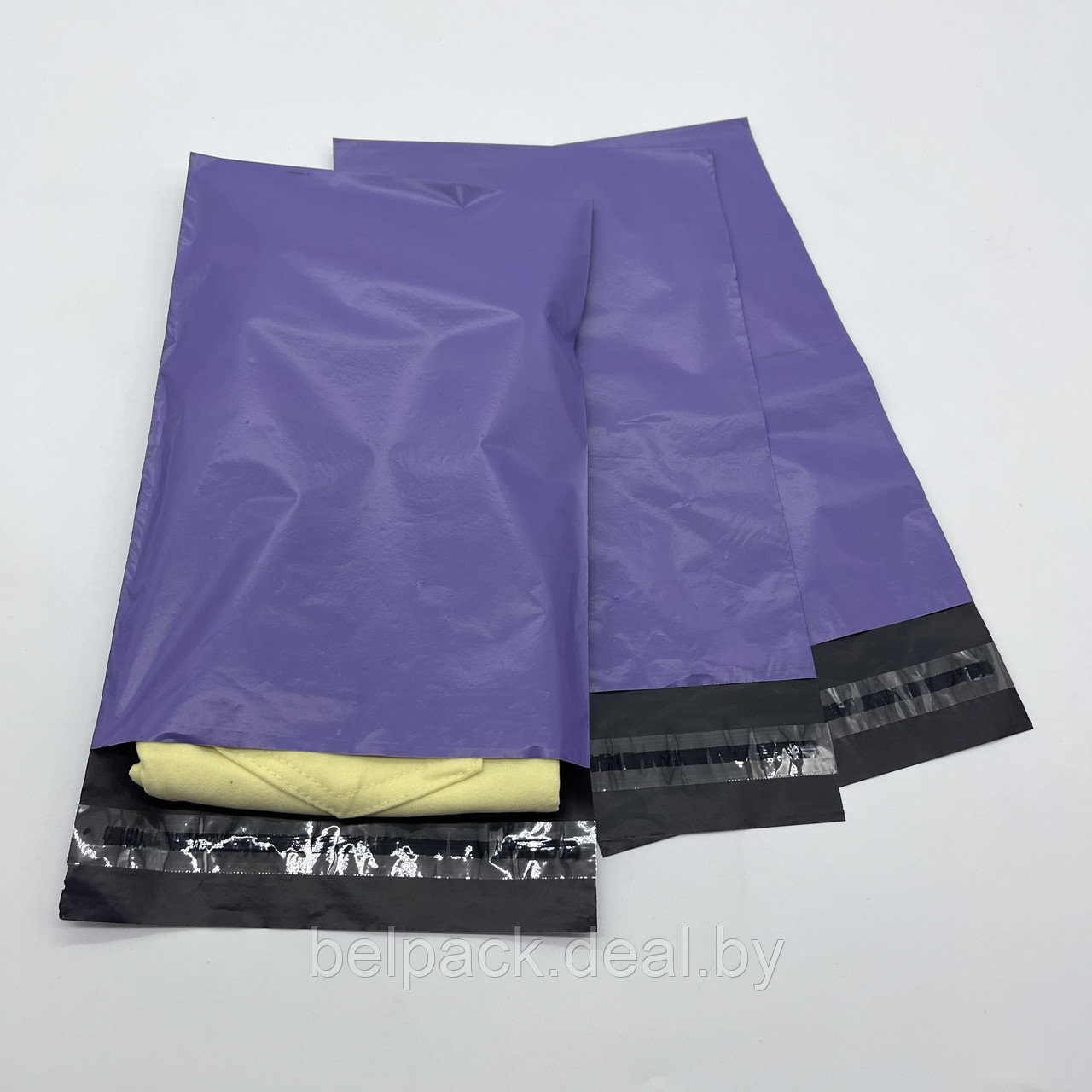 Пакеты почтовые фиолетовые 250 * 300 + 40мм(клапан клейкий), 100 шт/уп. - фото 3 - id-p220967304