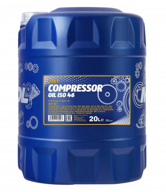 VDL 46 Компрессорное масло Mannol Compressor ISO 46, 2901, 20л - фото 1 - id-p220968460