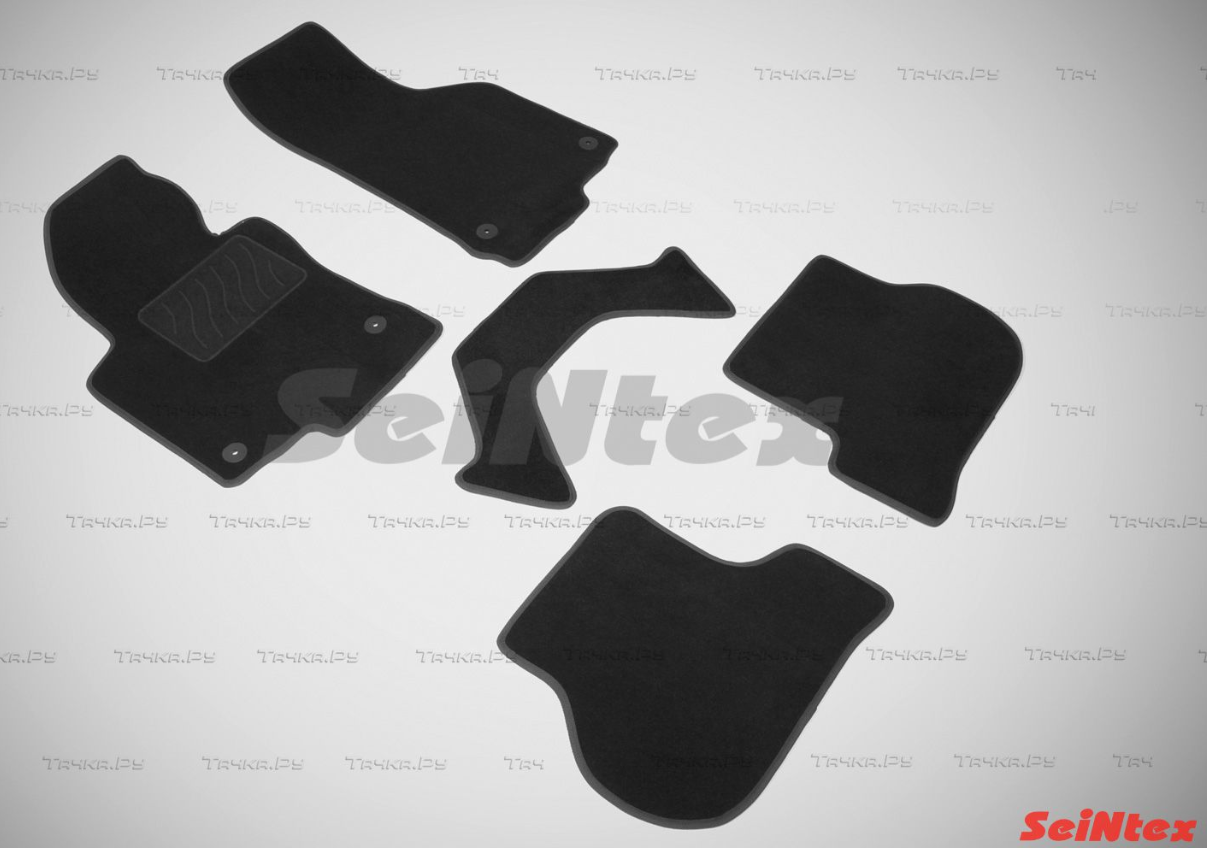 Коврики текстильные Seintex на нескользящей основе для салона Volkswagen Golf VI 2003-2012. Артикул 82450