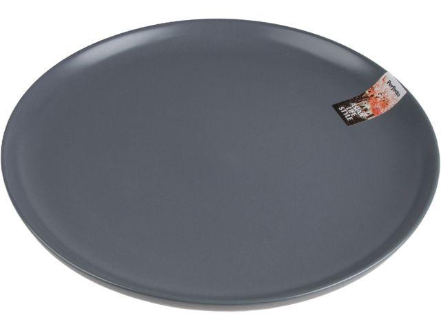 Тарелка обеденная керамическая, 25 см, серия ASIAN, серая, PERFECTO LINEA - фото 1 - id-p220971782