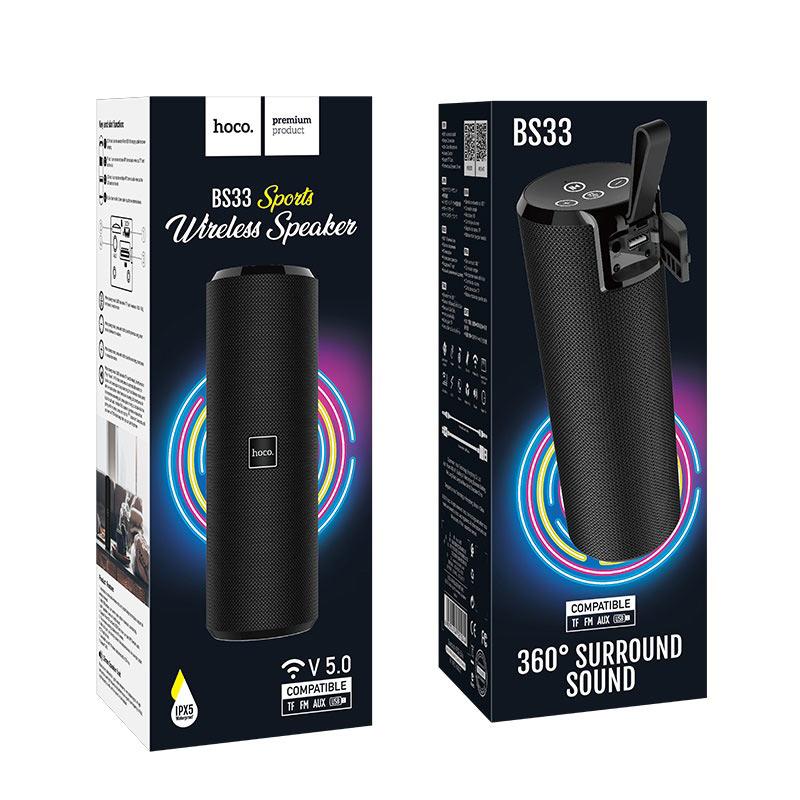 Колонка 1.0 HOCO BS33 VOICE SPORTS WIRELESS SPEAKER 721044 BLACK - фото 3 - id-p220972089