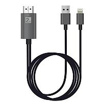 Кабель HDMI 2K - Lightning для подключения смартфона к телевизору, 1,8 метра