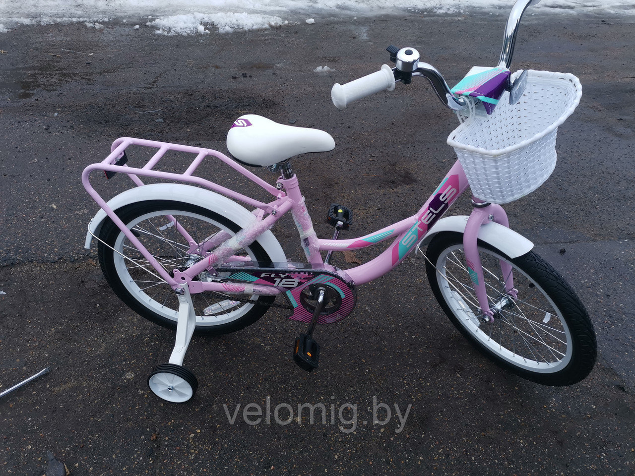 Велосипед детский Stels Flyte 16 Z011 (2023 розовый, сиреневый, морская волна) - фото 4 - id-p168442704