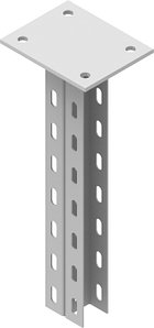 Консоль вертикальная сдвоенная KV9 толщина 2,5 мм