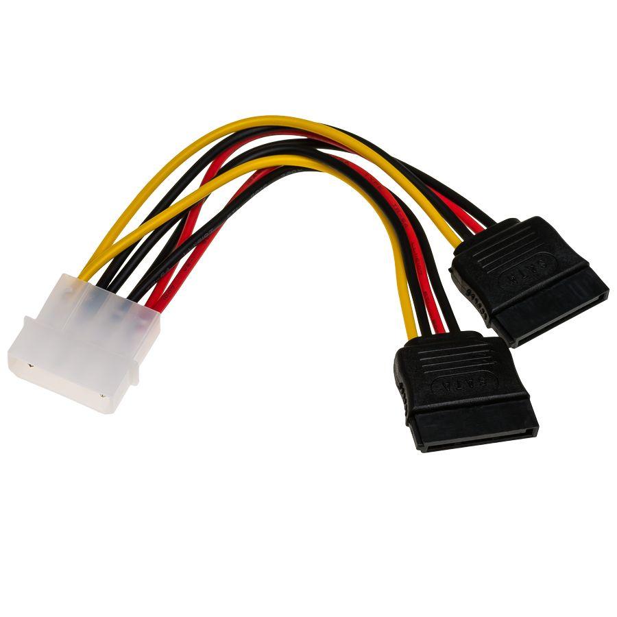 Кабель - переходник Molex - 2х SATA