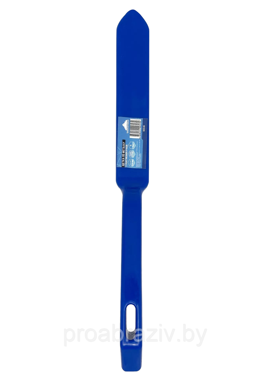 Щётка ручная 4-х рядная, стальная проволока, в пластиковом корпусе, Vertex, синяя - фото 2 - id-p166492695