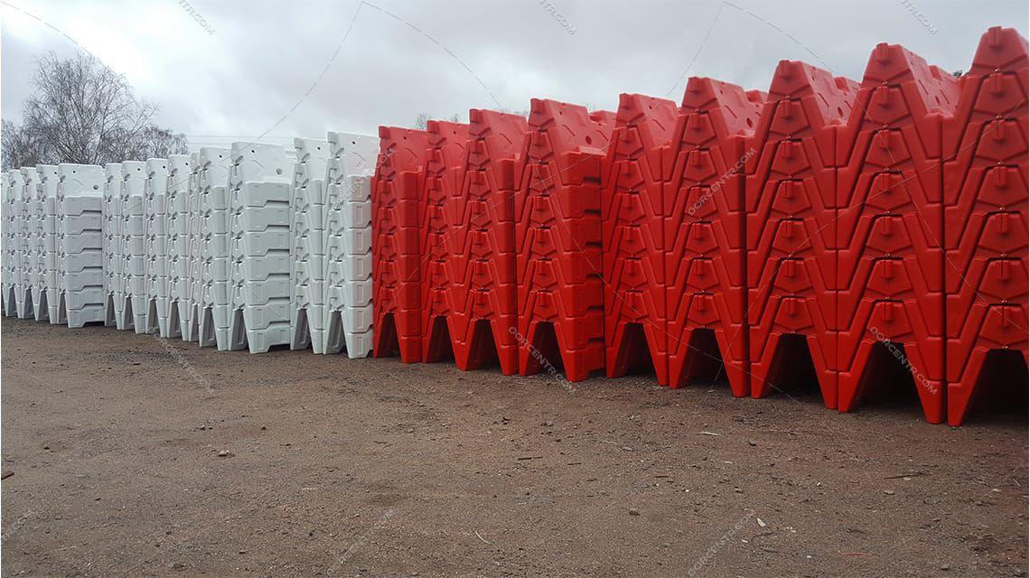 Штабелируемый блок 1200 мм (красный, белый)