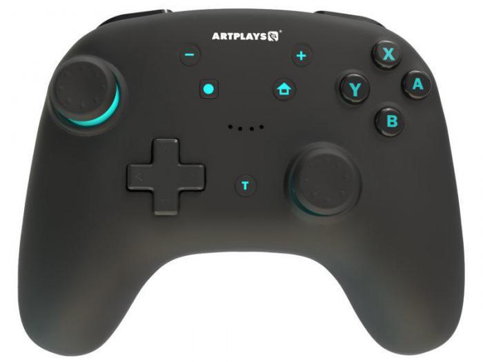 Геймпад Artplays NS65 для Nintendo Switch/PC Black-Turquoise ART30 - фото 1 - id-p219070949