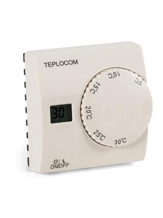 Механический терморегулятор для теплого пола Teplocom TS-2AA/8A 911
