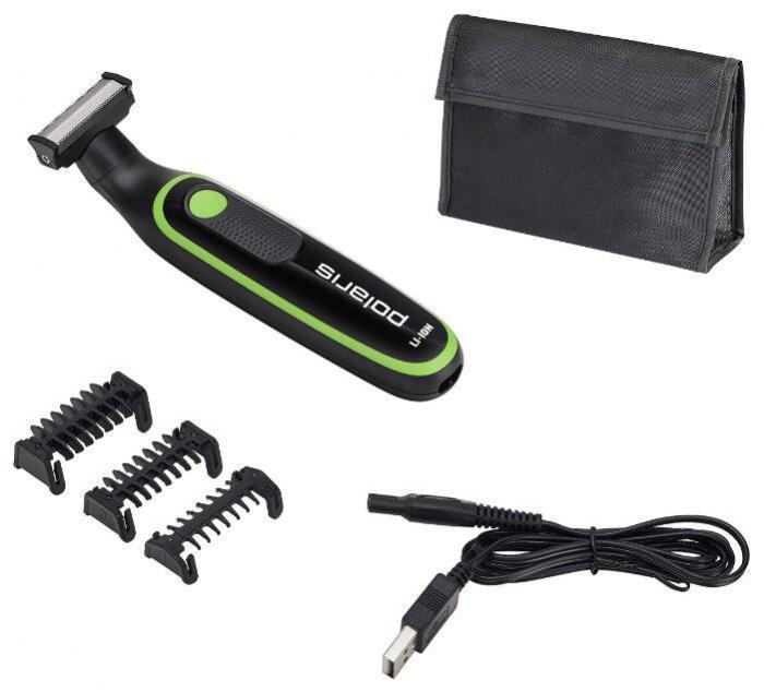 Беспроводная аккумуляторная машинка для стрижки волос POLARIS PHC-0303RB триммер для бритья бороды мужчин - фото 3 - id-p220957786