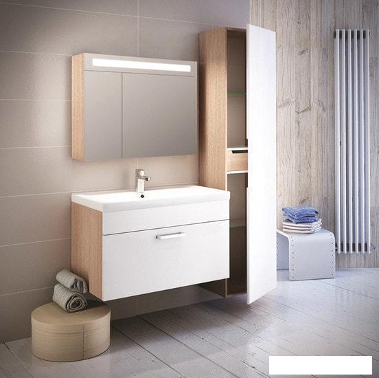 Мебель для ванных комнат IDDIS Шкаф-зеркало Mirro 80 MIR80N2i99 - фото 5 - id-p220887610