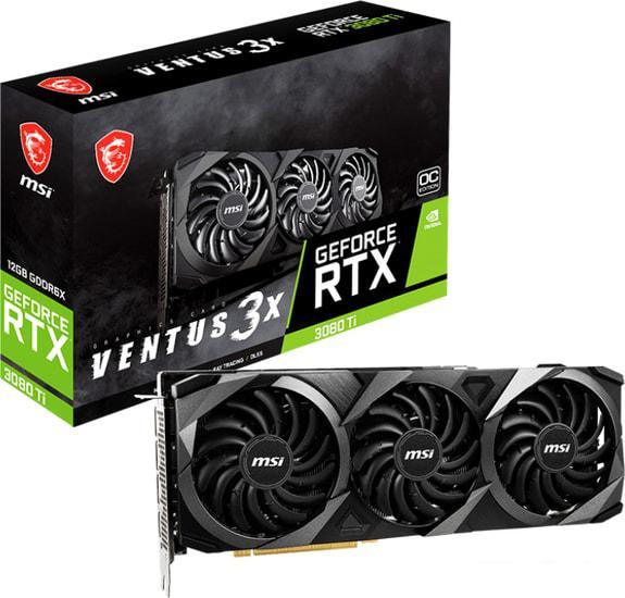 Видеокарта MSI GeForce RTX 3080 Ti Ventus 3X 12G OC - фото 5 - id-p220780729