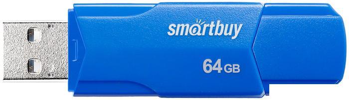 USB Flash SmartBuy Clue 64GB (синий) - фото 1 - id-p220960126