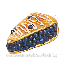 Украшение елочное "Blueberry Cake", 10 см, стекло, разноцветный