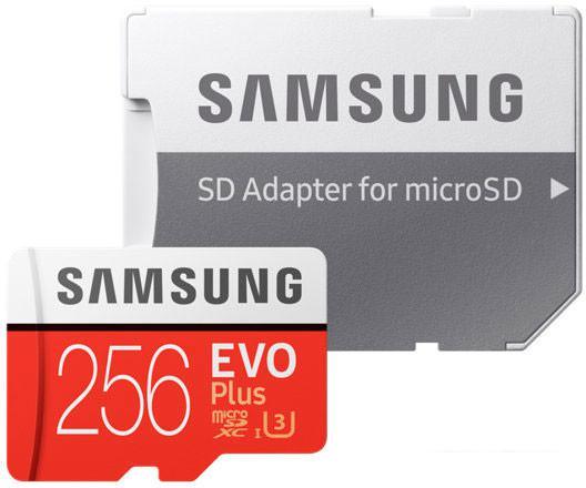 Карта памяти Samsung EVO Plus microSDXC 256GB + адаптер - фото 6 - id-p220932282