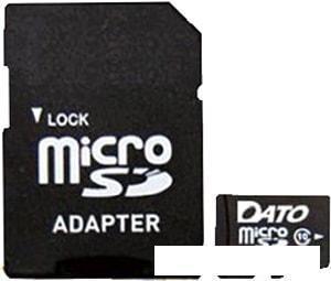 Карта памяти Dato microSDHC DTTF016GUIC10 16GB (с адаптером), фото 2