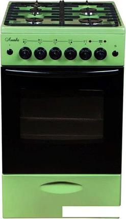 Кухонная плита Лысьва ЭГ 401 МС-2у (без крышки, решетка чугун, зеленый), фото 2