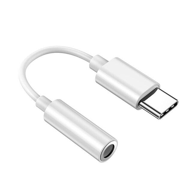 Адаптер - переходник цифровой USB3.1 Type-C - jack 3.5mm (AUX), универсальный, белый - фото 1 - id-p220975843