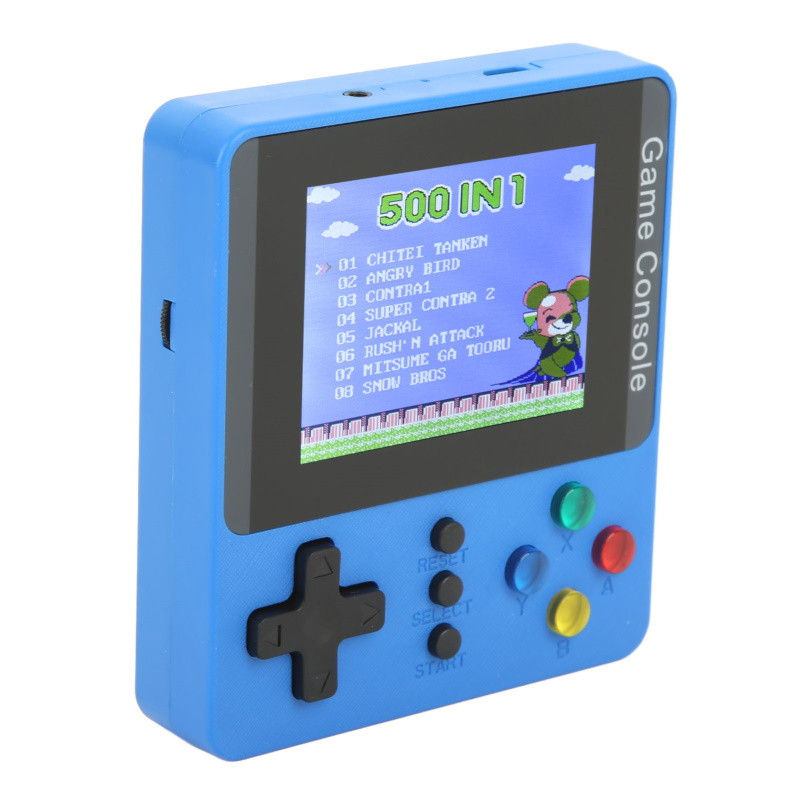 Портативная игровая приставка Game Box Plus 500 в 1 K5 Синяя - фото 4 - id-p220975919