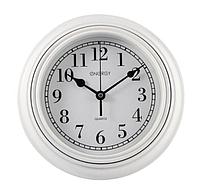 Настенные круглые часы стрелки кварцевые ENERGY ЕС-141 интерьерные оригинальные для спальни дома белые