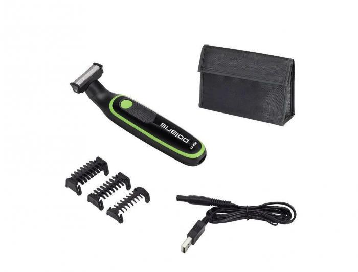 Беспроводная аккумуляторная машинка для стрижки волос POLARIS PHC-0303RB триммер для бритья бороды мужчин - фото 8 - id-p220956970