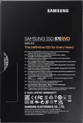 SSD накопитель Samsung 870 EVO MZ-77E250B/KR 250ГБ, 2.5", SATA III, SATA - фото 7 - id-p220210519
