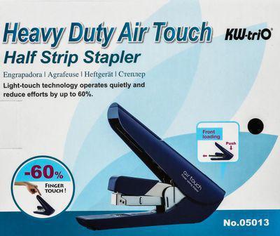 Степлер KW-TRIO Air touch Half strip, 60 листов, 100 скоб, синий [05013-blu] - фото 2 - id-p220450411