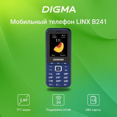 Сотовый телефон Digma LINX B241, темно-синий - фото 4 - id-p220450439