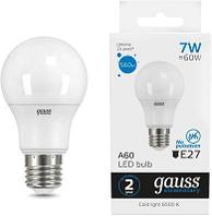 Упаковка ламп LED GAUSS E27, груша, 7Вт, 10 шт. [23227a]