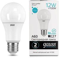 Упаковка ламп LED GAUSS E27, груша, 12Вт, 10 шт. [23222]