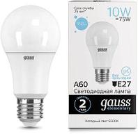 Упаковка ламп LED GAUSS E27, груша, 10Вт, 10 шт. [23230]