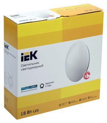 Светильник IEK ДПБ1002 18Вт 4000K белый (LDPB0-1002-18-4000-K01) - фото 2 - id-p220450624