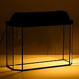 Аквариум "Панорамный" с крышкой, 15 литров, 40 х 14,5 х 27/32 см, чёрный, фото 6