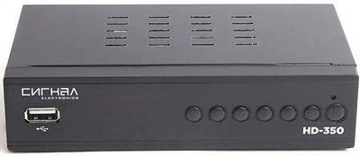 Ресивер DVB-T2 Сигнал HD-350, черный - фото 1 - id-p220450741