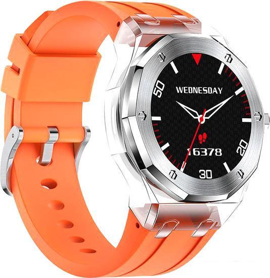 Умные часы Hoco Y13 (серебристый/оранжевый) - фото 1 - id-p220709573
