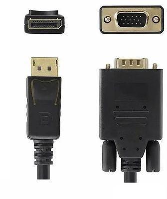 Кабель-переходник видео PREMIER 6-932, DisplayPort (m) - VGA (m) , 5м, GOLD, черный [6-932 5.0] - фото 2 - id-p220589501