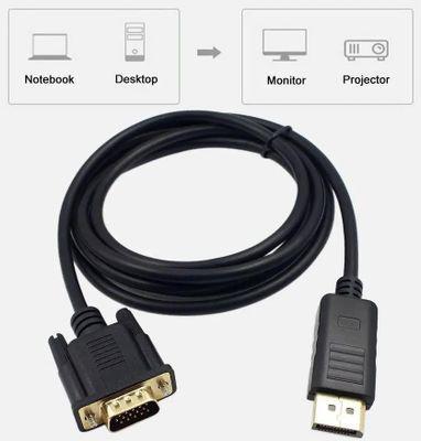 Кабель-переходник видео PREMIER 6-932, DisplayPort (m) - VGA (m) , 5м, GOLD, черный [6-932 5.0] - фото 3 - id-p220589501