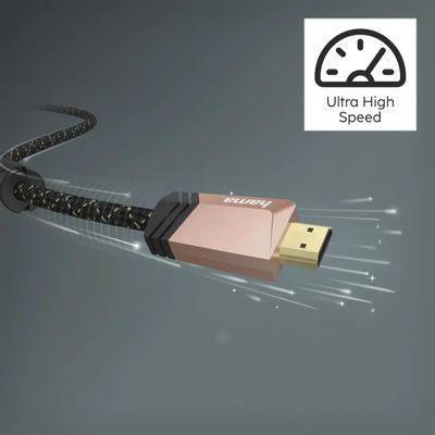 Кабель аудио-видео HAMA Premium, HDMI (m) - HDMI (m) , 1.5м, GOLD, ф/фильтр, черный [00205025] - фото 3 - id-p220589518