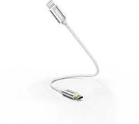 Кабель HAMA Lightning (m) - USB Type-C (m), 0.2м, MFI, в оплетке, 3A, белый [00187209]