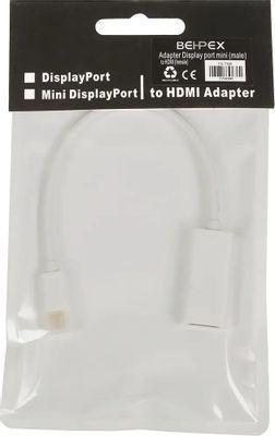 Переходник HDMI miniDisplayPort (m) - HDMI (f), 0.2м, белый - фото 3 - id-p220450965