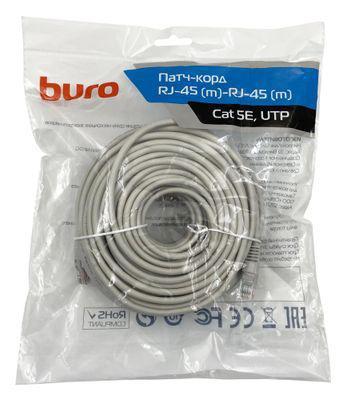 Патч-корд Buro литой (molded), UTP, cat.5E, 30м, 4 пары, 26AWG, алюминий омедненный, 1 шт, серый - фото 2 - id-p220450993