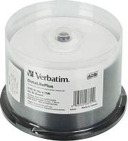 Оптический диск DVD-R Verbatim 4.7ГБ 16x, 50шт., 43755, cake box, printable