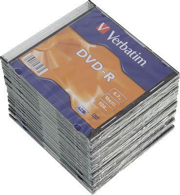 Оптический диск DVD-R VERBATIM 4.7ГБ 16x, 20шт., slim case [43547] - фото 1 - id-p220451021