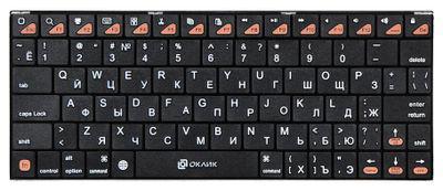 Клавиатура Oklick 840S, USB, беспроводная, черный [754787] - фото 1 - id-p220451968